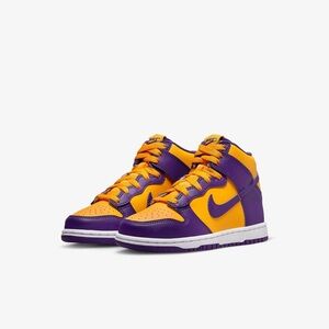 Kids Nike Dunk Retro Lakers